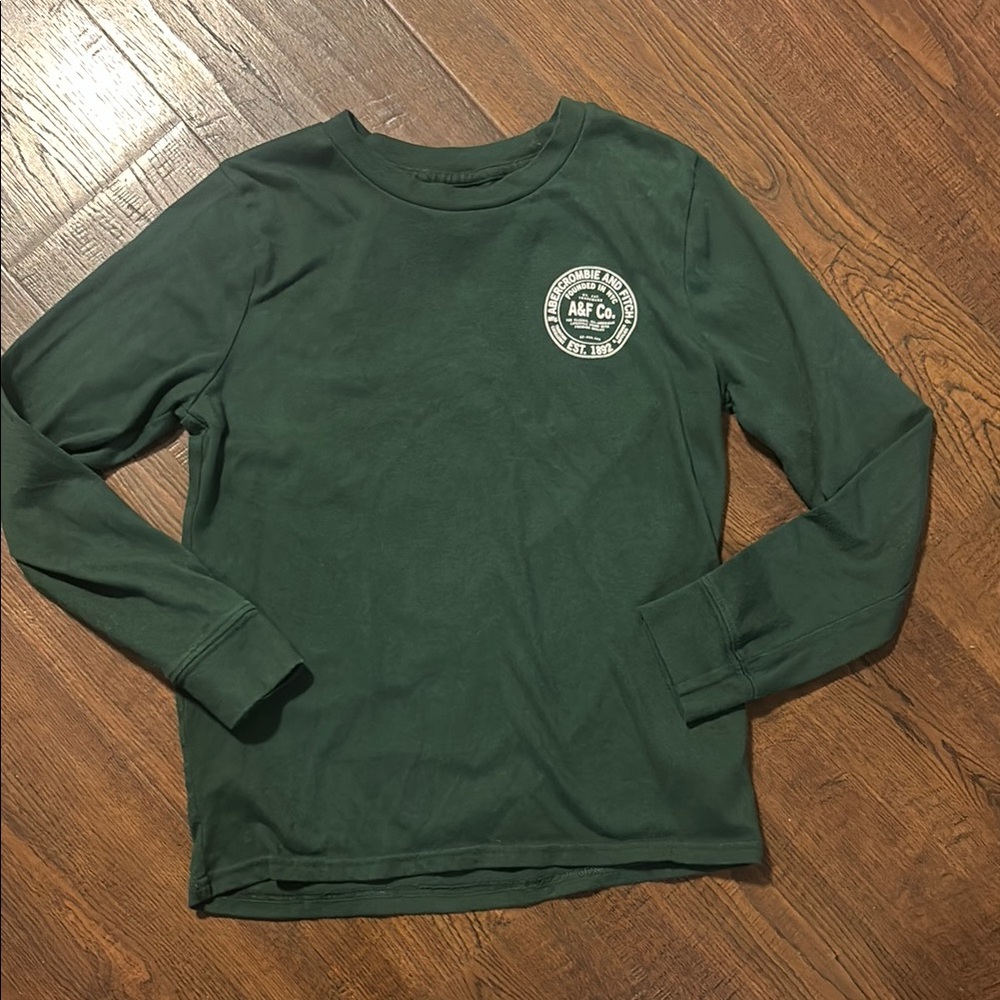 Kids Green Long Sleeve Shirt